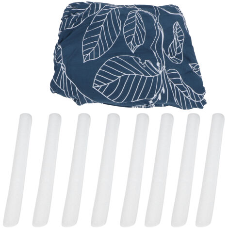 Waschbarer Stretch-Sofabezug für 2-Sitzer-Sofas, Möbelschutz mit blauem Blattmuster