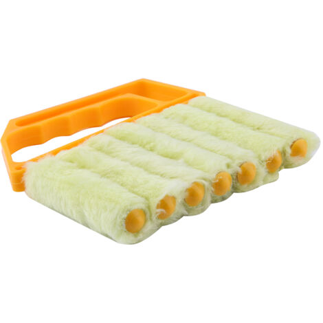 Waschbarer und fleckenabweisender Mini-Rolloreiniger mit Mikrofaser-Fensterbürste