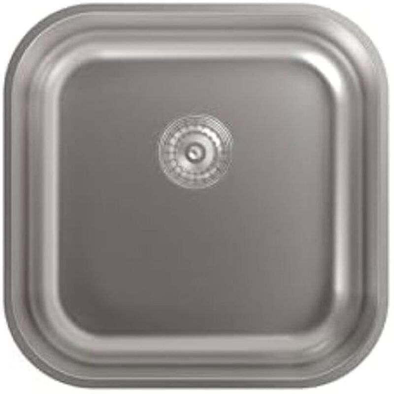 Cata Grau Waschbecken - Cb 40-40 - 44X44 Cm - Edelstahl - Quadrat Becken - Tiefe 18 Cm