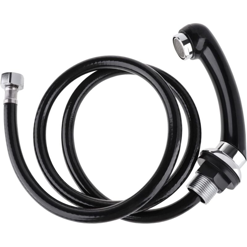 Image of Waschbecken, Dusche, Friseurarmatur, verzinkte Düse, rutschfest (3 schwarze Gewindegänge)