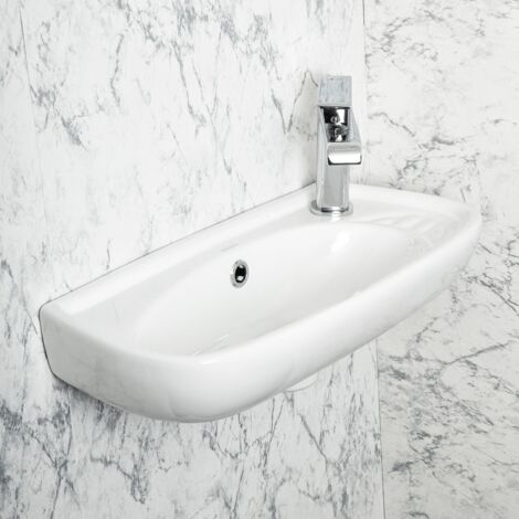 KERRA Aufsatzbecken Aus Sanitärkeramik – Maße 47,5 X 36,5 X 13 Cm, Klassisches Design Für Waschtisch