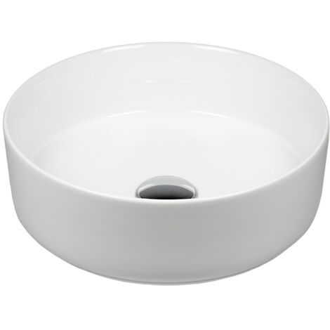 Waschbecken Keramik Rund Ø 36 cm Waschbecken Komplettset