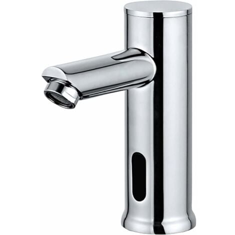 ALOVEZ Waschbecken-Wasserhahn, elektrische Küche, Badezimmer mit automatischem Sensor, batteriebetriebenes Messing-Waschbecken, Kaltwasser-Wasserhahn, Deckmontage, modernes Zuhause