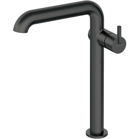 Waschbeckenarmatur für Aufsatzbecken, 30,5cm hoch, schwarz, SILIA-30