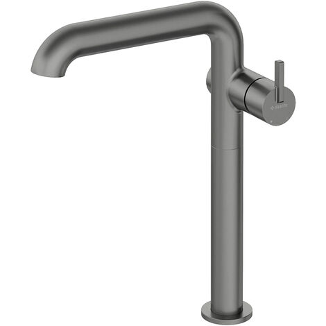 Waschbeckenarmatur für Aufsatzbecken, 30,5cm hoch, titaniumfarben, SILIA-30