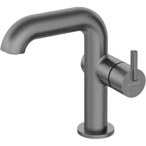 Waschbeckenarmatur mit rechteckigem Auslauf, titaniumfarben, SILIA-30