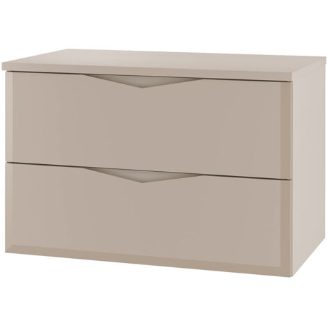 Waschbeckenunterschrank 80 cm breit in kaschmir DORIDA-140