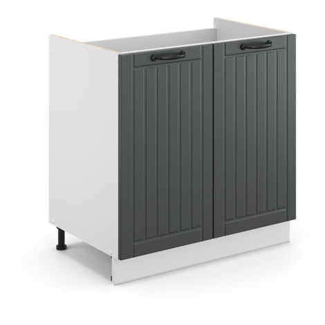 Waschbeckenunterschrank Fame-Line, Anthrazit, 80 x 81.6 cm ohne Arbeitsplatte, Vicco
