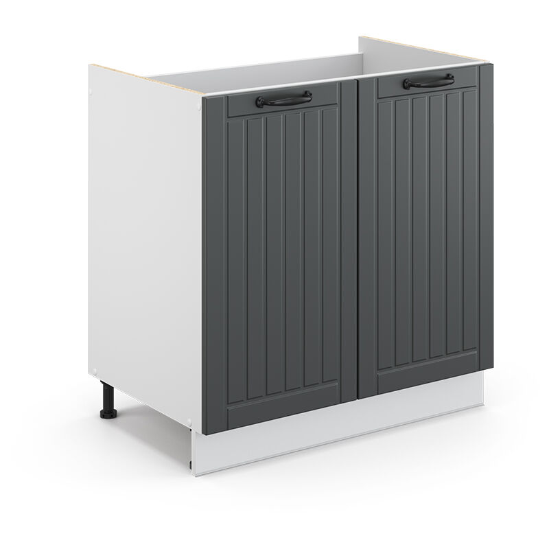 Waschbeckenunterschrank Fame-line, Anthrazit, 80 X 81.6 Cm Ohne Arbeitsplatte Vicco