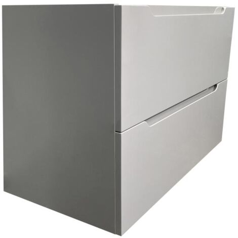 VENTE-UNIQUE Waschbeckenunterschrank hängend - 80 cm - Grau - STEFANIE