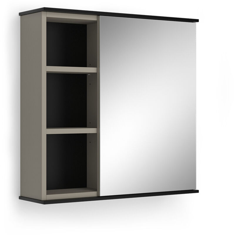 Badspiegelschrank Joli, Greige, 60 X 60 Cm Mit Spiegel, Vicco