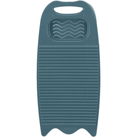 Waschbrett aus Kunststoff mit Seifenschale, blau, für den Hausgebrauch