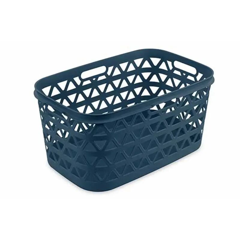 Iperbriko Wäschekorb Oceana Grau-blau 45 L 57, 1x37, 1x27, 1