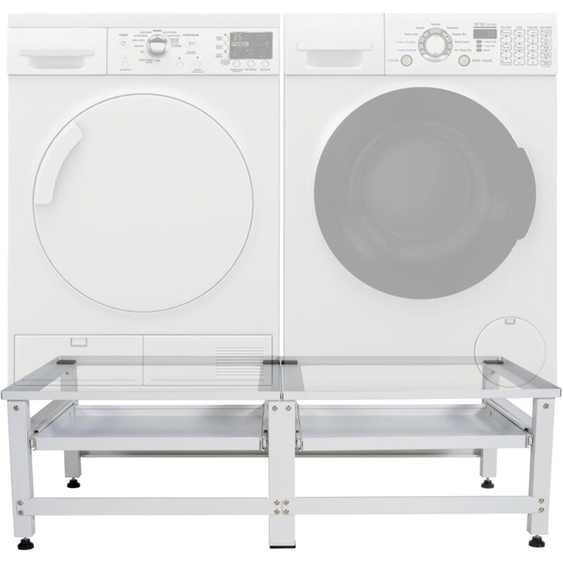 CLP - Support double pour machine à laver Tampa Blanc