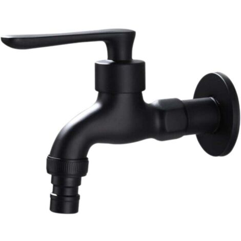Waschmaschinen-Wasserhahn im Vintage-Stil, rostfreier Waschbecken-Wasserhahn, Multifunktion, Schwarzbronze