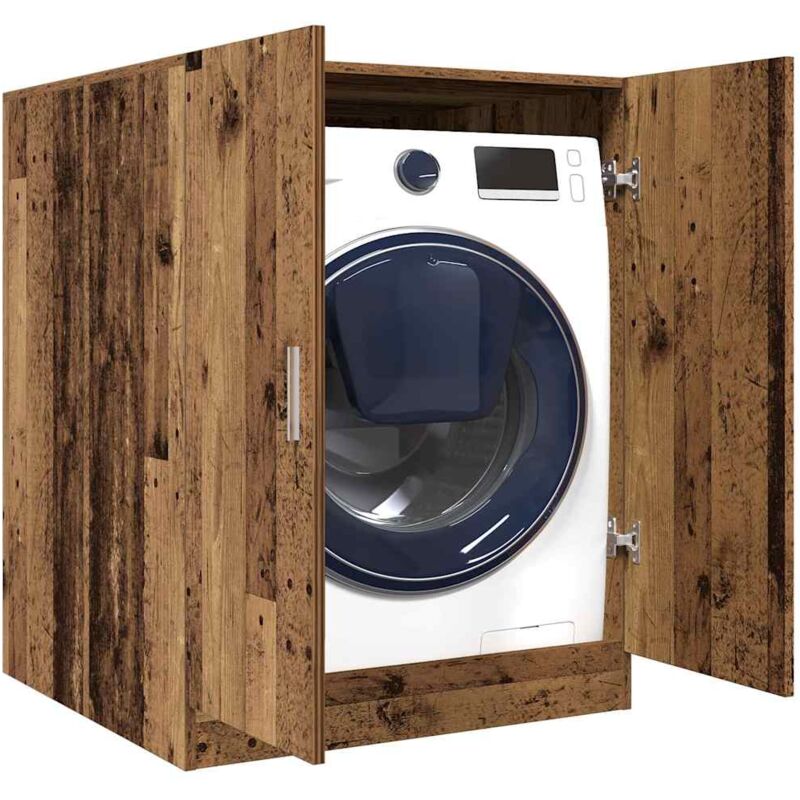 Waschmaschinenschrank Altholz-optik 70, 5x71, 5x91, 5 Cm - Vidaxl