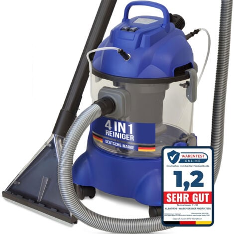 Waschsauger Polster + Teppich HYDRO 7500 - 4in1 Nass Trockensauger - 1200 Watt 20l Volumen 22 kPa Saugleistung - Polsterreiniger Teppichreiniger Reinigungsgerät Professionelle Aufbereitung