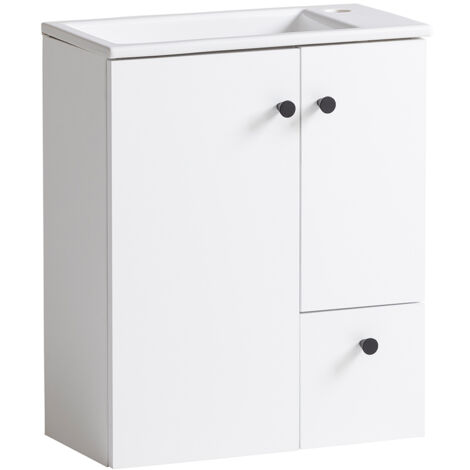 Waschtisch 50 cm weiß inkl. Waschbecken BARLETTA-80