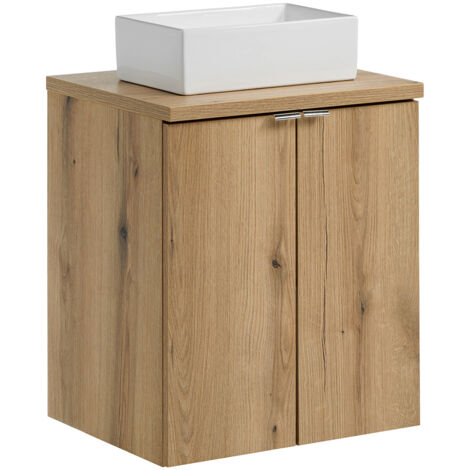 Waschtisch 50cm, in Eiche, NEWPORT-56-OAK