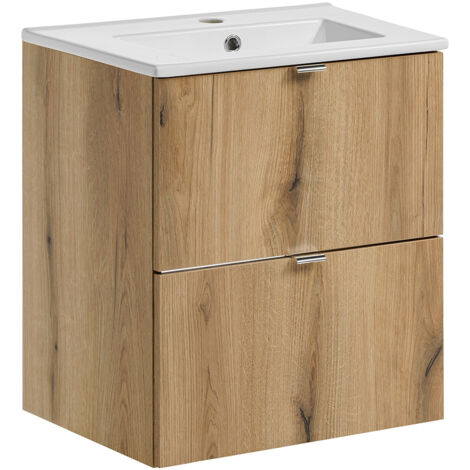 Waschtisch 51cm, in Eiche, NEWPORT-56-OAK