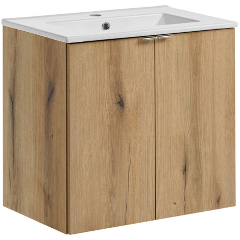 Waschtisch 60cm, in Eiche, NEWPORT-56-OAK