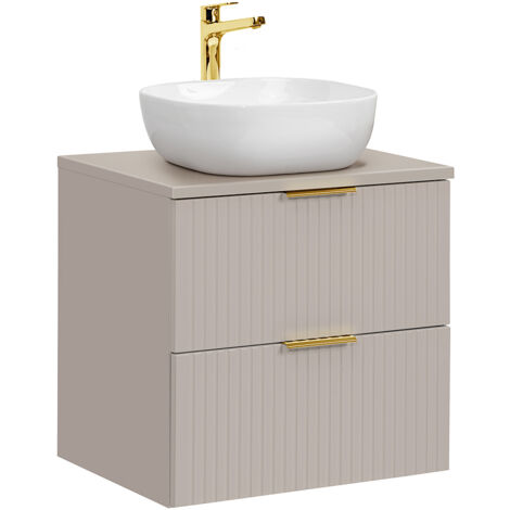 Waschtisch 60cm, in kaschmir, ADELAIDE-56-CASHMERE
