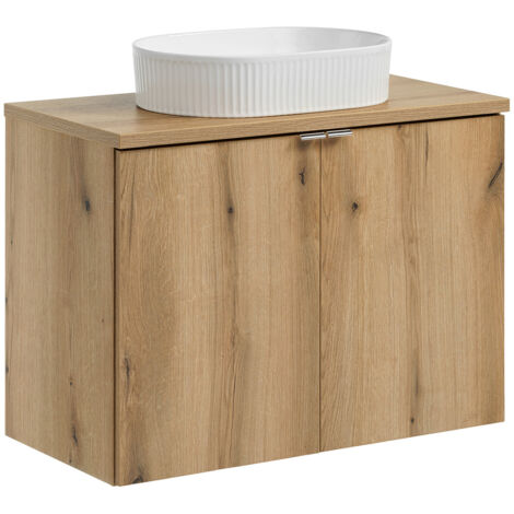 Waschtisch 80cm, in Eiche, NEWPORT-56-OAK