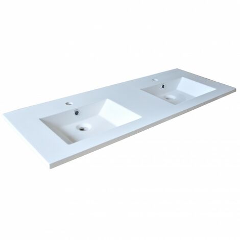 Waschtisch GLAM 120 cm / Weiß/
