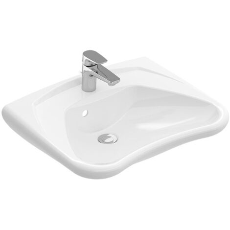 Waschtisch Omnia-vita 60cm ohne Überlauf ohne Hahnloch, 7119 60 01 weiß