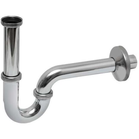 Waschtisch Röhrengeruchverschluss, Siphon, Röhrensiphon m. verlängertem Tauchrohr 1 1/4" x 32mm verc