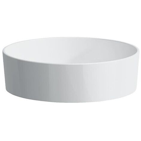 Waschtisch Schale Laufen Kartell 420 x 135 mm, ohne Überlauf, ohne Hahnloch, weiß - H8123310001121