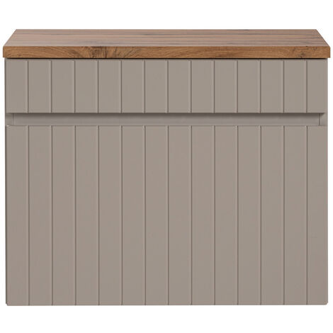 Waschtisch Unterschrank 60 cm Kaschmir Waschtischplatte Eiche Nb. IRAKLIO-56-CASHMERE B/H/T ca. 60,4/48,5/46 cm