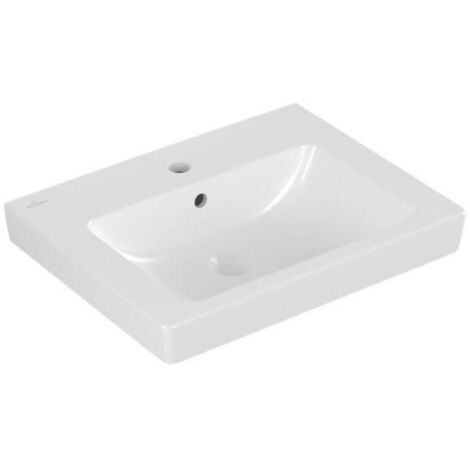 Waschtisch Villeroy & Boch Subway 2.0 550 x 155 x 470 mm, mit Überlauf und Hahnloch, weiß - 71135501