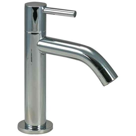 Waschtischarmatur Kaltwasser 1/2" AG Wasserhahn mit Rosette Ø 40mm