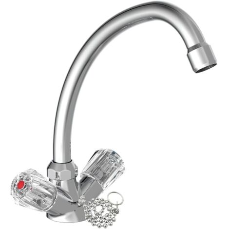 Waschtischarmatur mit 2 Griffen BRILLANT Chrom SCHÜTTE