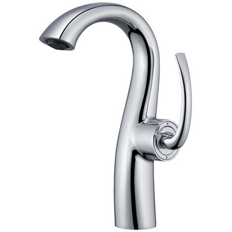 Waschtischarmatur mit galvanisierter Oberfläche, ausgestattet mit einem 60 cm langen Wasserzulaufrohr, galvanisiert