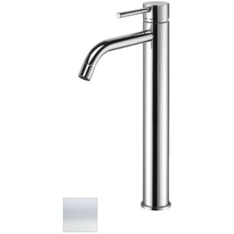 Waschtischbatterie mit verlängertem Auslauf mattweiß Paffoni Light Serie LIG081BO Messing - Opak Weiß