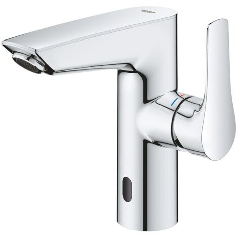 Waschtischmischer Grohe Eurosmart M-Size, Ausladung 122 mm 2-in-1 Hybrid, chrom - 23975003