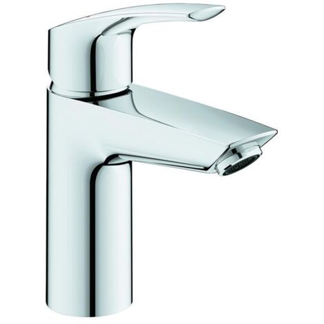 Waschtischmischer Grohe Eurosmart S-Size, Ausladung 109 mm, mit thermischem Verbrühschutz, mit Pop-Up Ablauf, chrom - 23988003