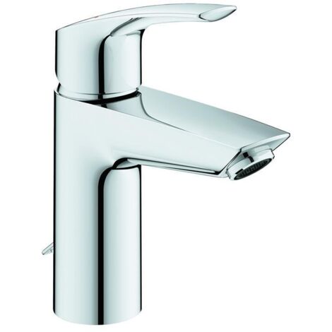 Waschtischmischer Grohe Eurosmart S-Size, Ausladung 109 mm, mit versenkbarer Kette, chrom - 33188003