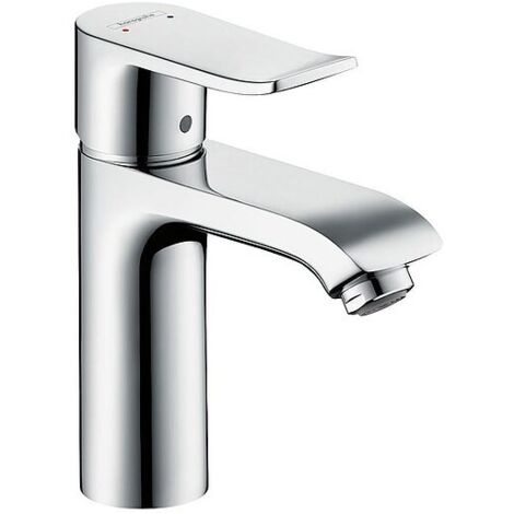 Waschtischmischer Hansgrohe Metris 110 ND, Ausladung 116 mm, mit Zugstange, chrom - 31074000