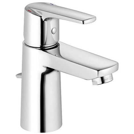 Waschtischmischer Heinrich Schulte Alpha 300, Ausladung 103 mm, mit Zugstange, chrom - Z059002-00010