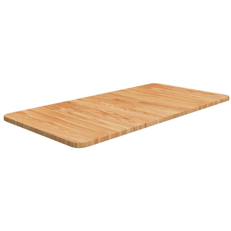 Waschtischplatte Hellbraun 80x40x1, 5 Cm Massivholz Behandelt Vidaxl