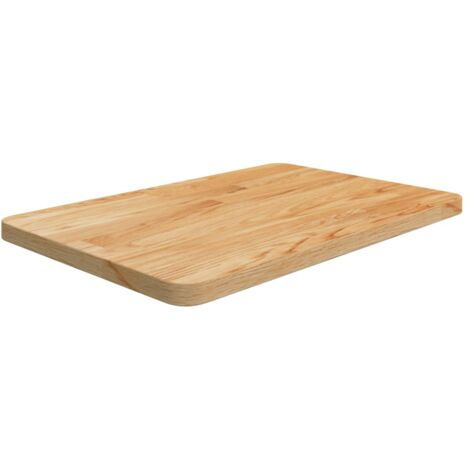 Waschtischplatte Hellbraun 60x40x2,5 cm Massivholz Behandelt vidaXL