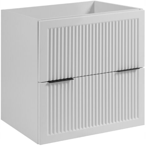 Waschtischunterschrank 60 cm - Weiß - Modernes Design - Praktisch und elegant