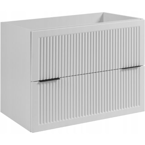 Waschtischunterschrank - 80 cm - Weiß - Modernes Design - Optimierter Stauraum