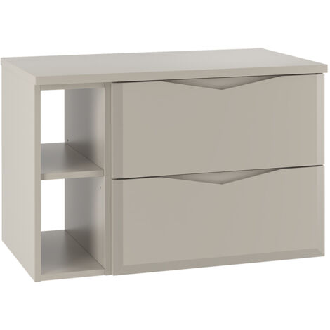Waschtischunterschrank 80cm Ellie mit 2 Schubladen, Kaschmir