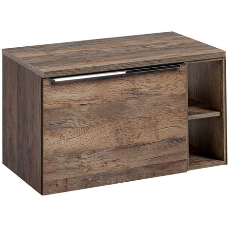 Waschtischunterschrank 80cm PUEBLA-56 in Vintage Oak, B/H/T ca. 80,4/48,5/46 cm