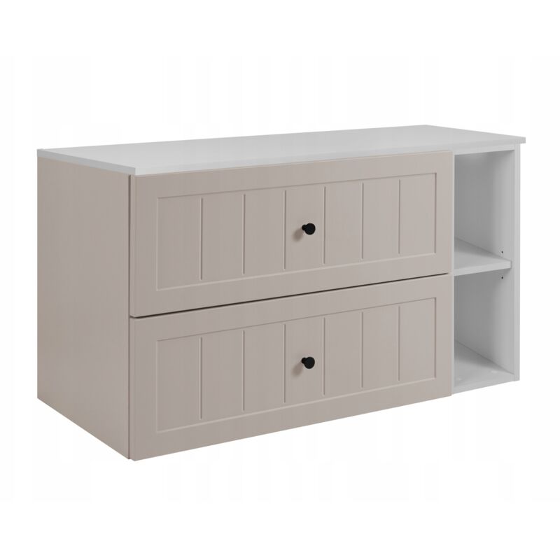 Rodan Fabryka Mebli Waschtischunterschrank 80 Cm - Kashmir Weiß - Elegantes Design - Soft Close Und Raumoptimierung