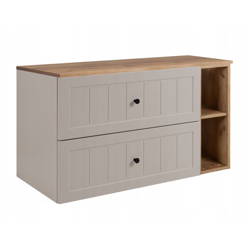 Rodan Fabryka Mebli Waschtischunterschrank 100 Cm - Kashmir Farbe - Elegantes Design - Soft Close Und Optimierter Platzbedarf